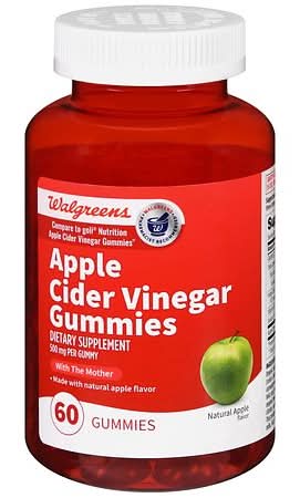 Walgreens Natural Apple Cider Vinegar Gummies