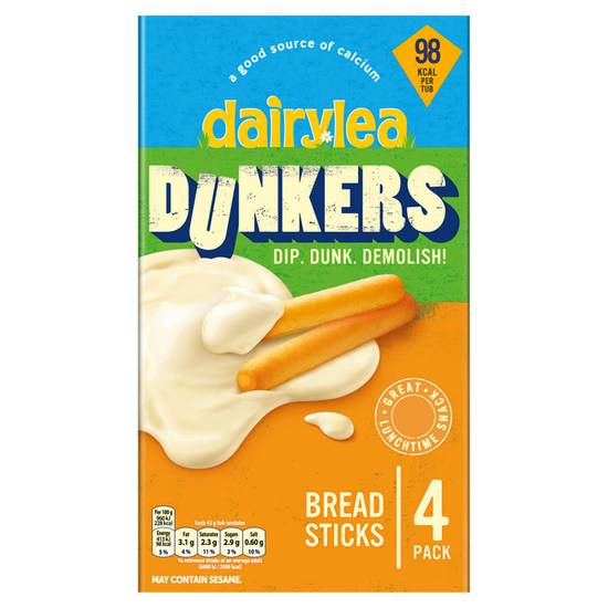 Dairylea Dunkers Breadsticks 4 x 43g (172g)
