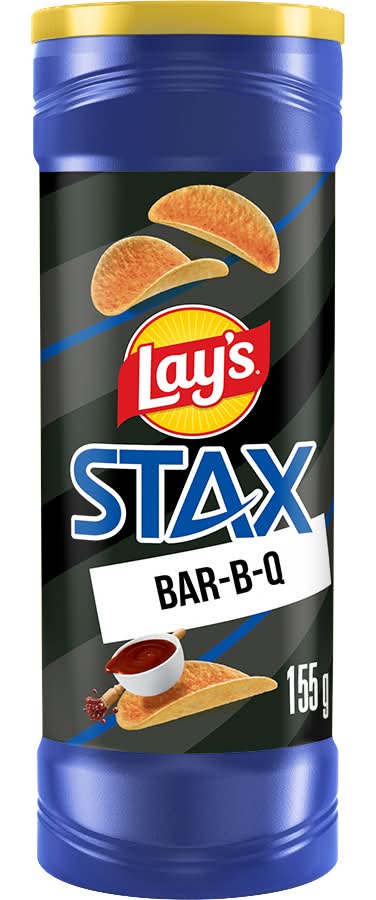 Lay's Stax Stax Potato Chips, Bar-B-Q (155 g)