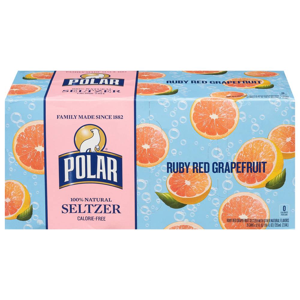 Polar Ruby Red Grapefruit Seltzer (8 x 12.53 oz)