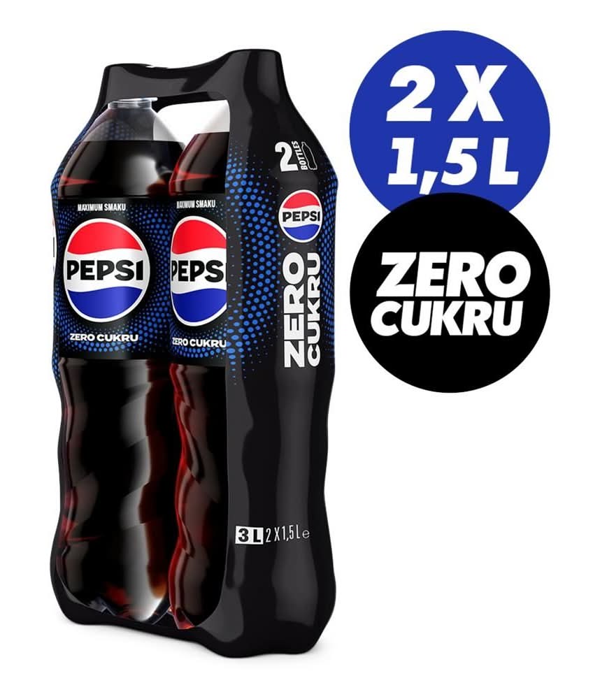 Pepsi-Cola Zero cukru Napój gazowany 3 l (2 x 1,5 l)