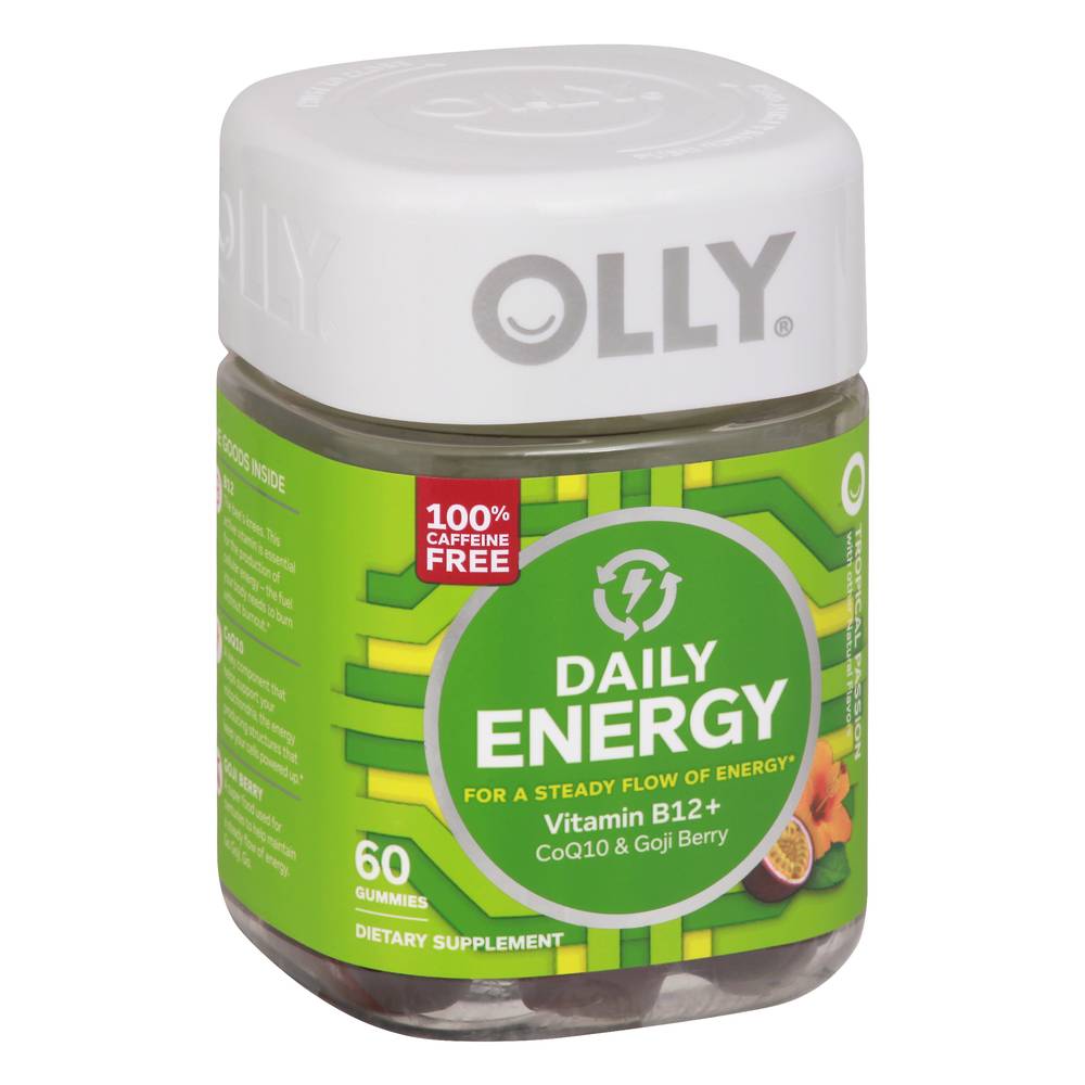 Olly Daily Energy Vitamin B12 Gummies, Tropical Passion (5.3 oz, 60 ct)