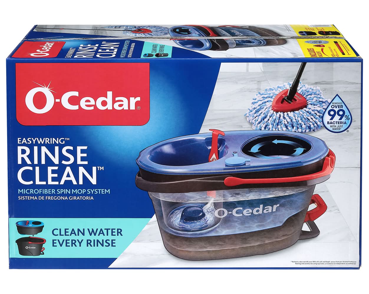 O-Cedar Rinse Clean Microfiber Spin Mop System (7.1 lbs)