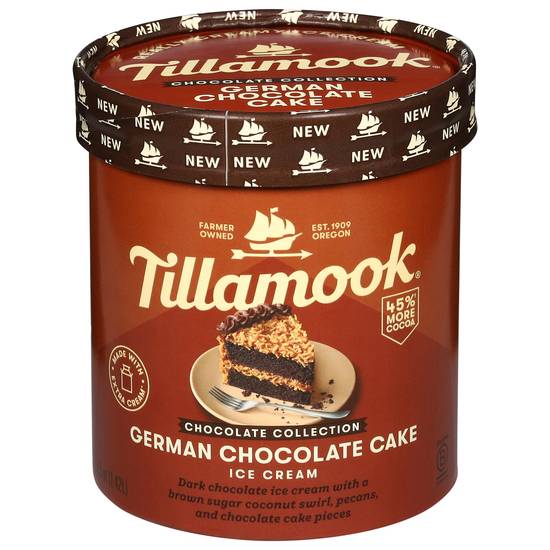 Tillamook Ice Cream (german chocolate cake)