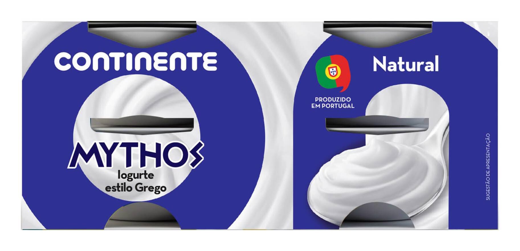 Iogurte Grego Mythos Natural Continente (emb. 500 gr (4 un))