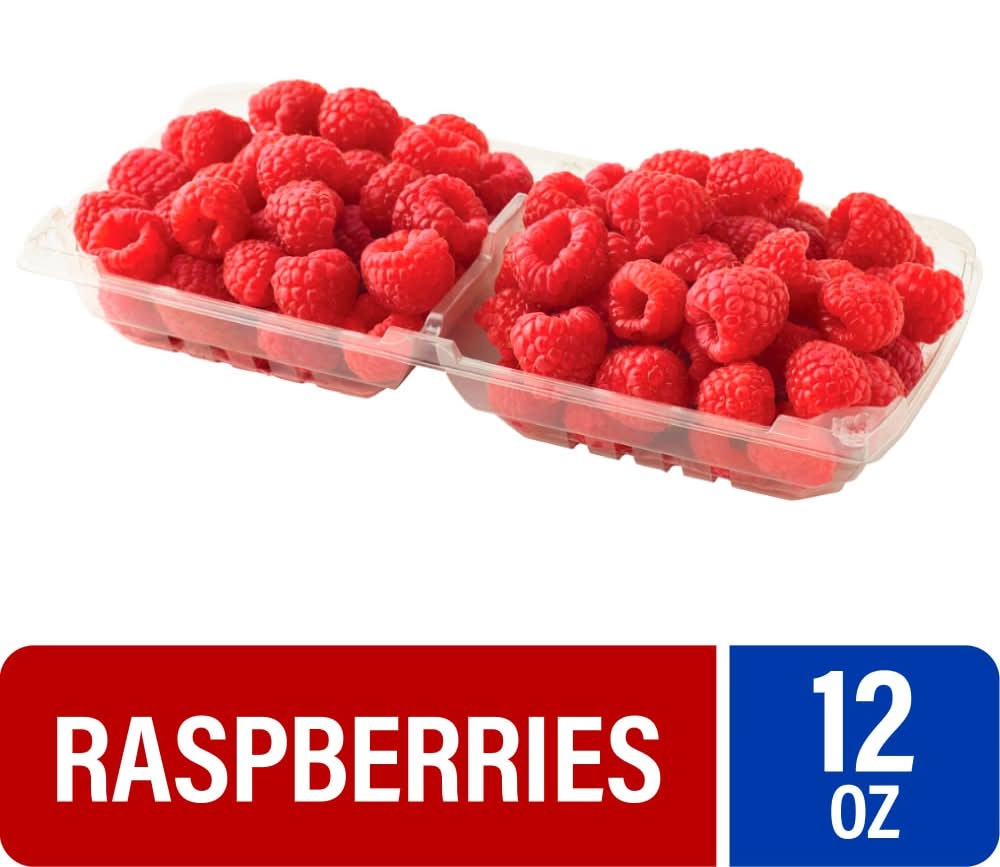 Fresh Red Raspberries - 12 OZ Clamshell