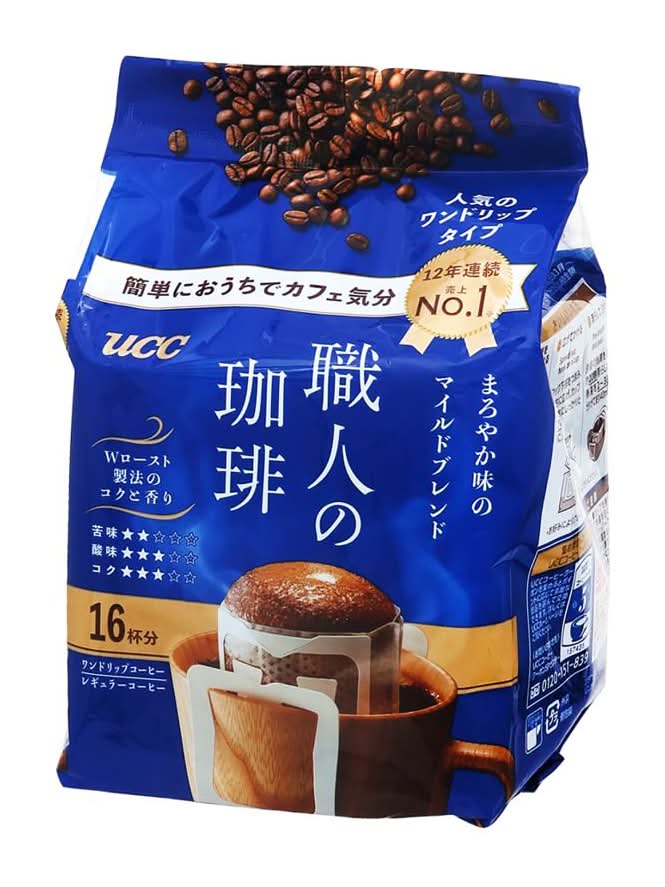 UCC 職人の珈琲 ワンドリップコーヒー - まろやか味のマイルドブレンド (7g x 16)