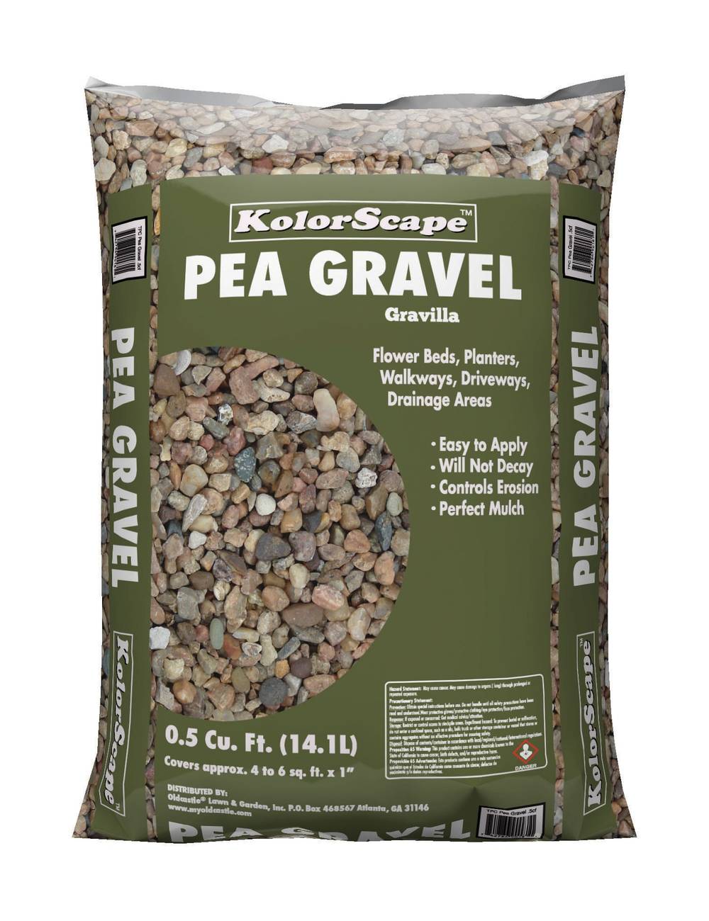 Kolor Scape 0.5-cu ft 48-lb Multiple Colors/Finishes Pea Gravel (0.5- 3-in Rock Size) | 337500027