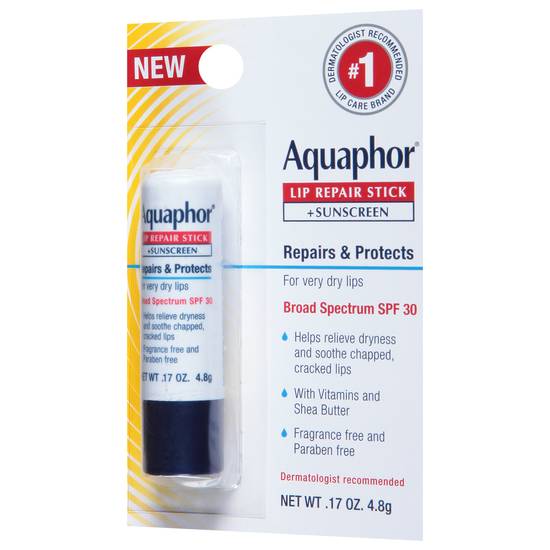 Aquaphor Broad Spectrum Spf 30 Lip Repair Stick + Sunscreen