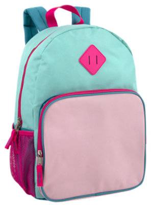 Ad Sutton Girls And Boys Color Block Promotional Backpack 1 Count - Each