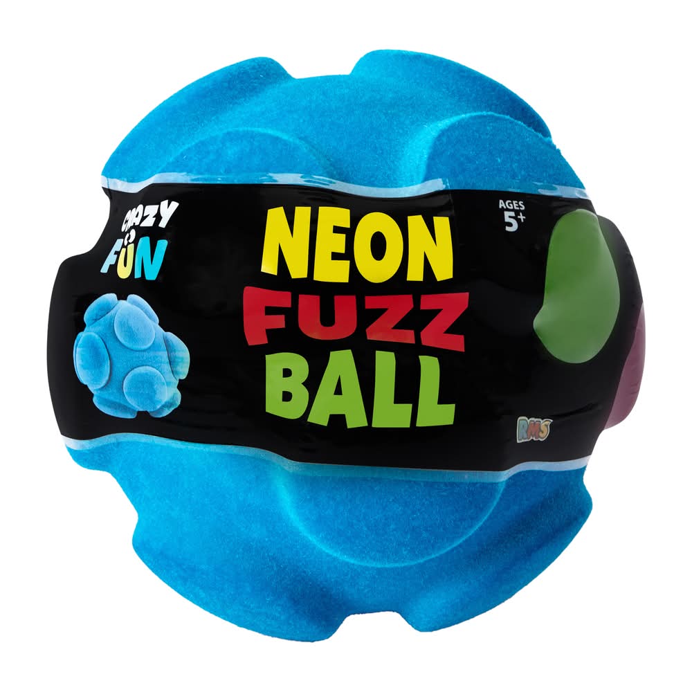 Neon Fuzz Ball Blue