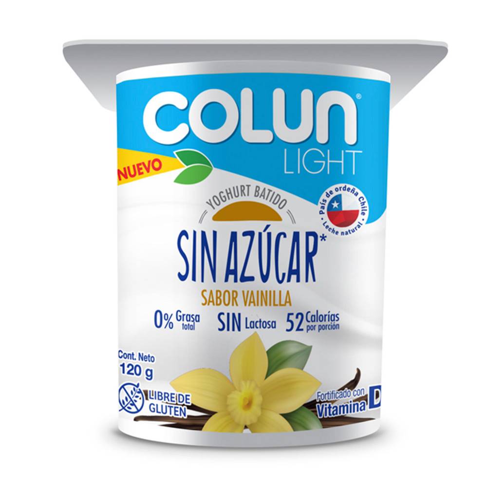 Colun yoghurt sin azúcar vainilla (120 g)