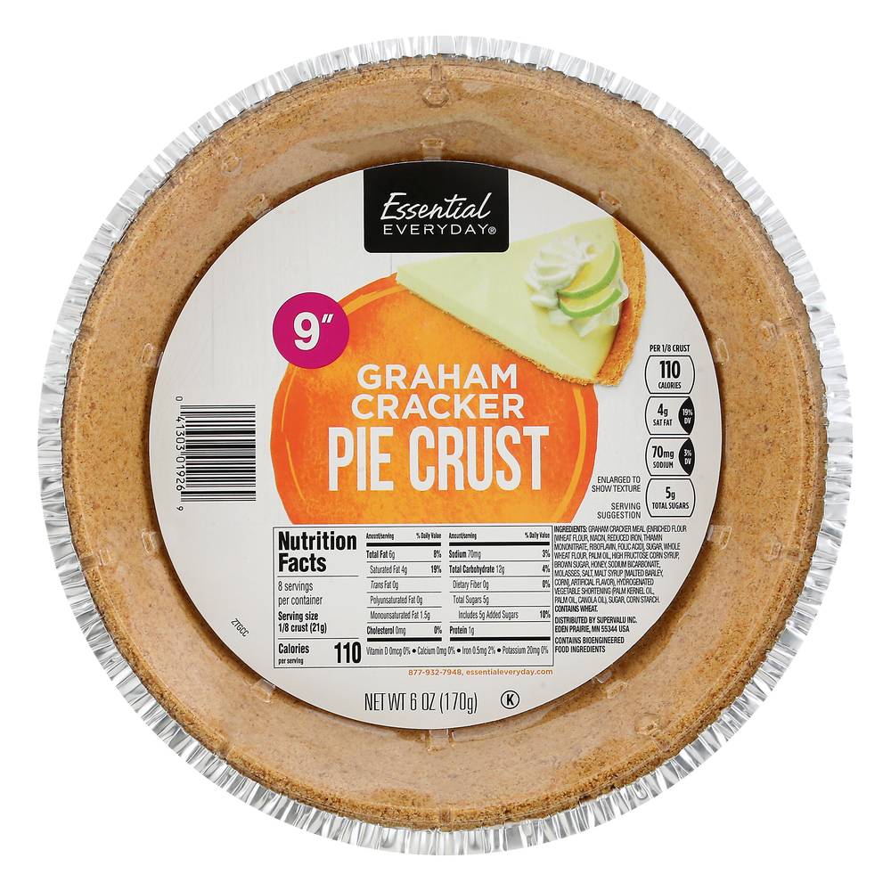 Essential Everyday 9" Graham Cracker Pie Crust (6 oz)