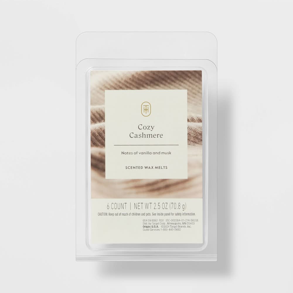 Threshold Cozy Cashmere Wax Melts, Assorted (2.5 oz, 6 ct)