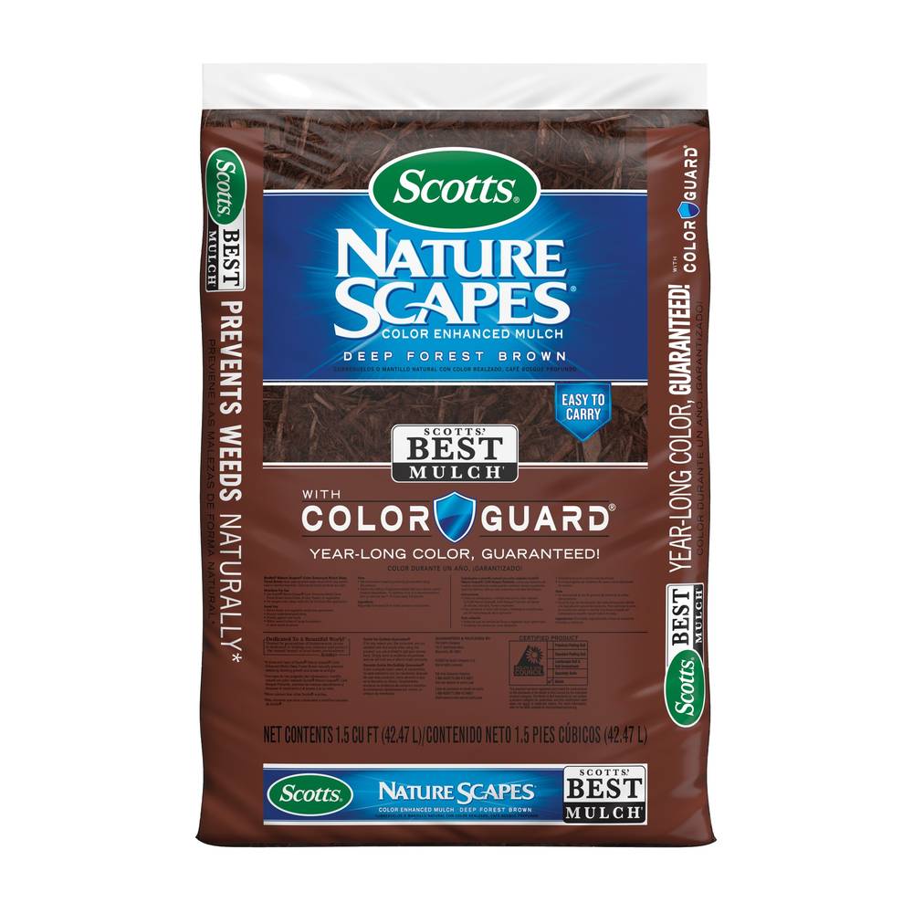 Scotts Nature Scapes Color Enhanced 1.5-cu ft Deep Forest Brown Blend Mulch | 88659442