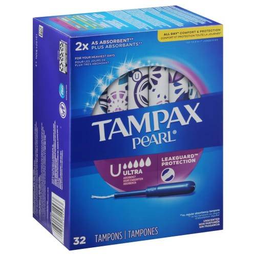 Tampax · Pearl Unscented (32 tampons)