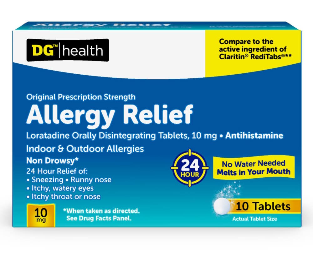 DG Health Allergy Relief Orally Disintegrating Tablets 10mg (10 ct)