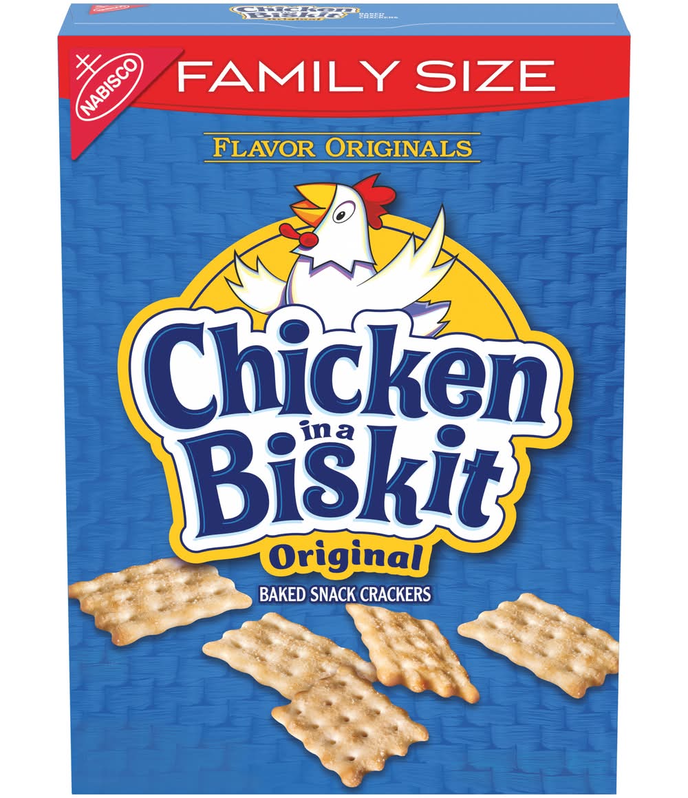 Chicken in a Biskit Original Baked Snack Crackers (12 oz)