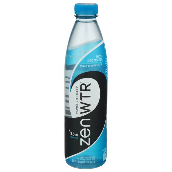 Zenwtr Vapor Distilled 9.5 Ph Alkaline Water (33.8 fl oz)