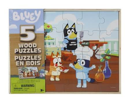 Bluey™ Wood Puzzles 5-Pack Bluey