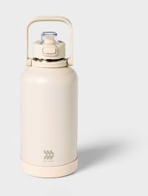 All In Motion Stainless Steel Vacuum Insulated Water Bottle 64oz, Chalk