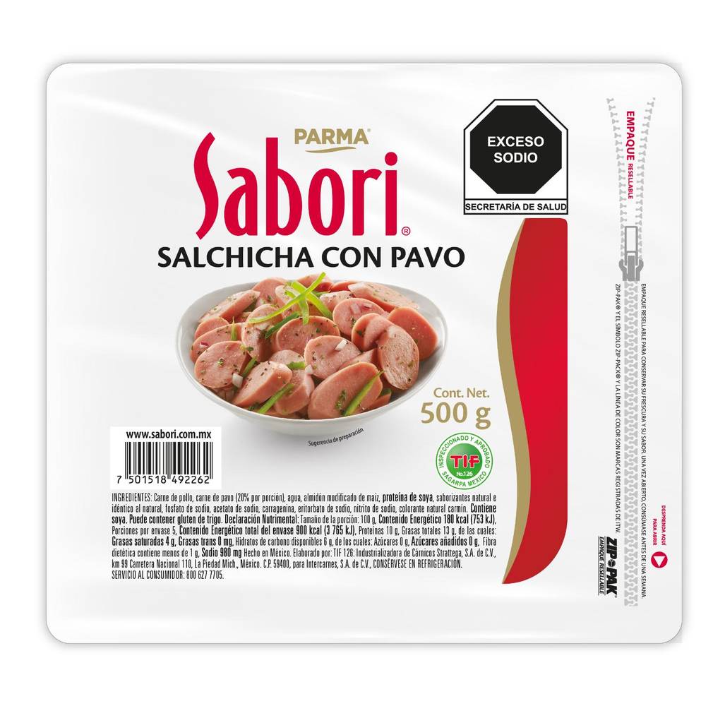 Sabori · Salchicha de pavo (500 g)