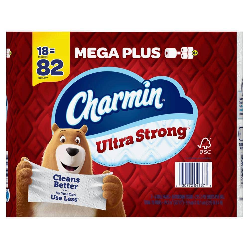 Charmin Ultra Strong Toilet Paper Rolls (18 Mega Plus Rolls)