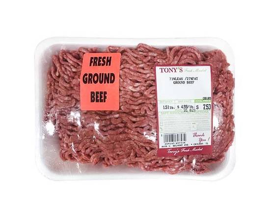 73% Lean Ground Beef (approx 1.5 lbs)