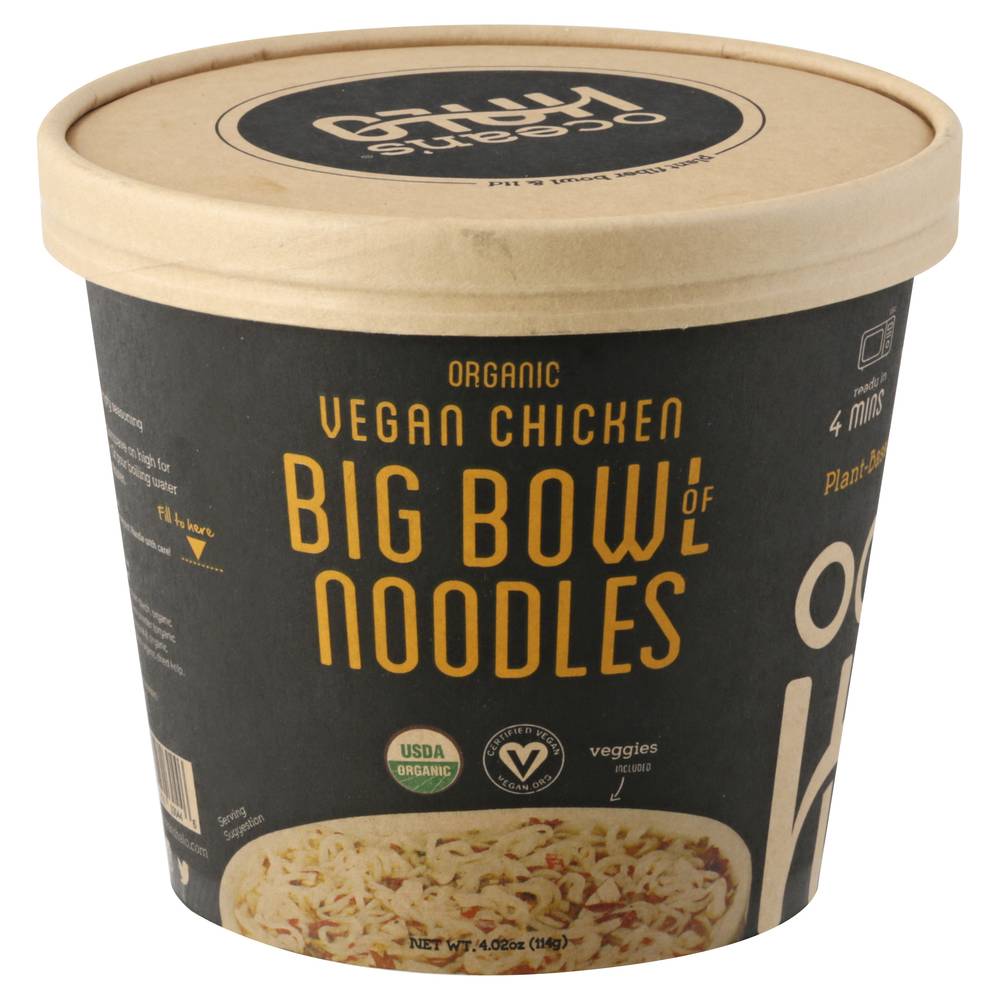 Ocean's Halo Organic Vegan Chicken Big Bowl Of Noodles