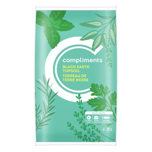 Compliments Black Earth Topsoil 25 L