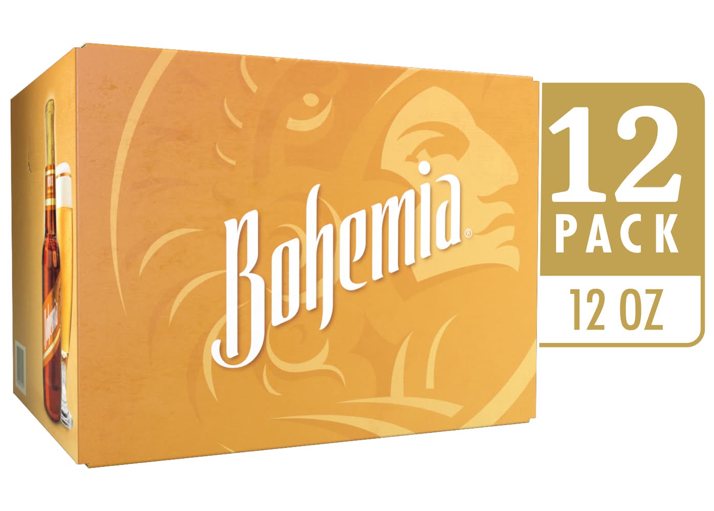 Bohemia Mexican Cerverza Clara Lager Imported Beer (12 x 12 fl oz)