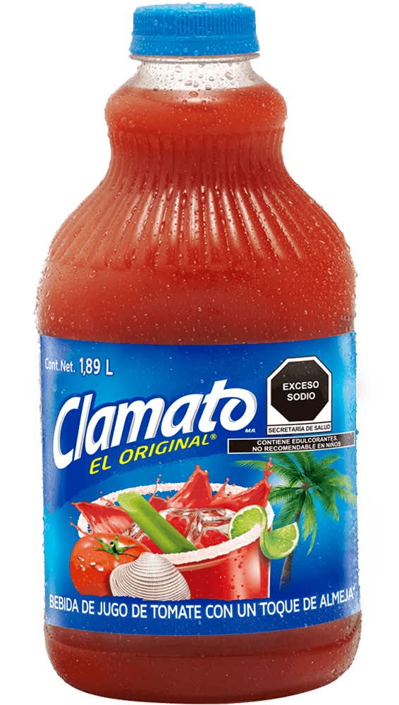 Clamato · El original jugo de tomate, almeja (1,89 L)