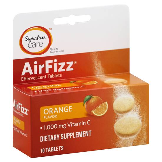 Signature Care Airfizz Effervescent Orange Flavor Tablets ( 10 ct)
