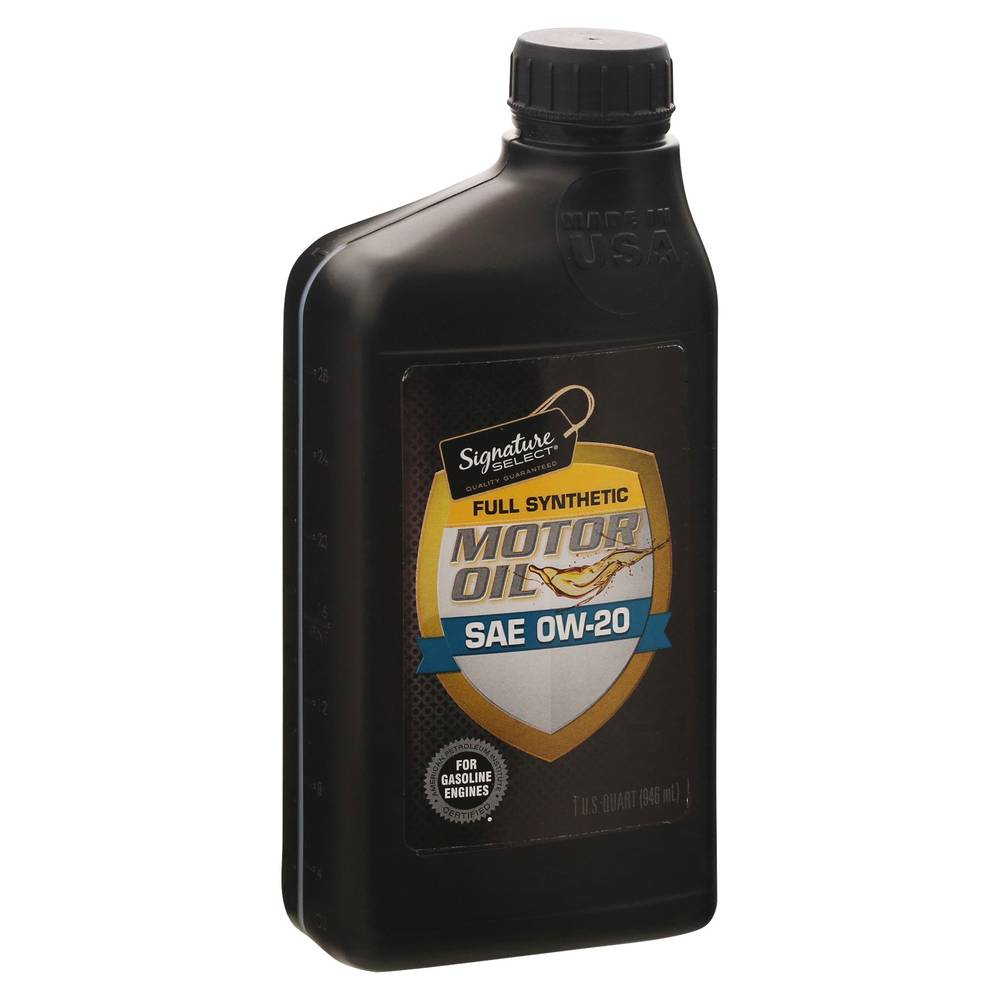 Signature Select Sae Ow-20 Full Synthetic Motor Oil