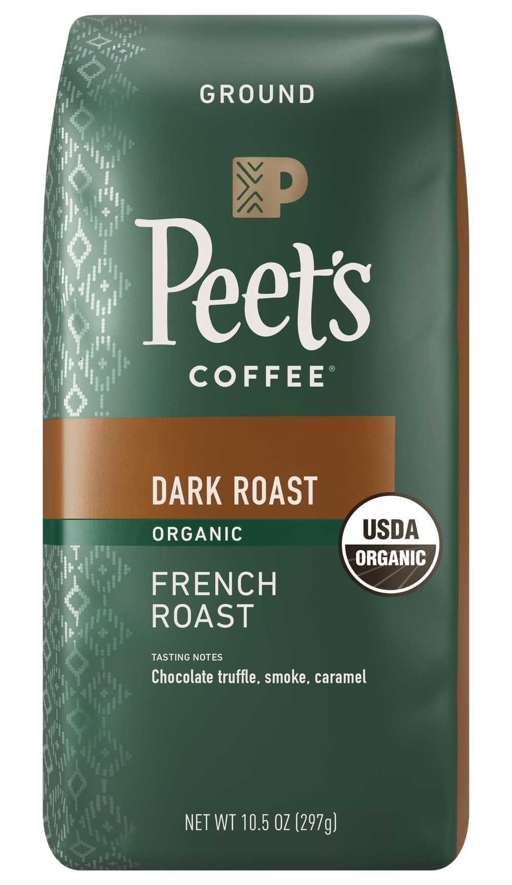 Peet's Coffee Organic Ground Coffee, French Dark Roast (10.5 oz)