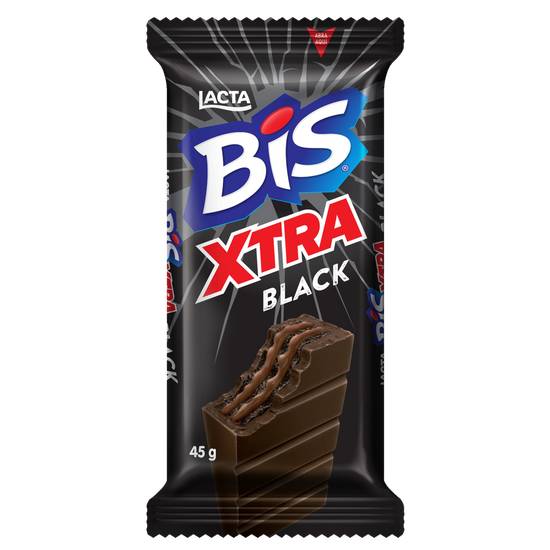Lacta biscoito wafer bis xtra black (45 g)