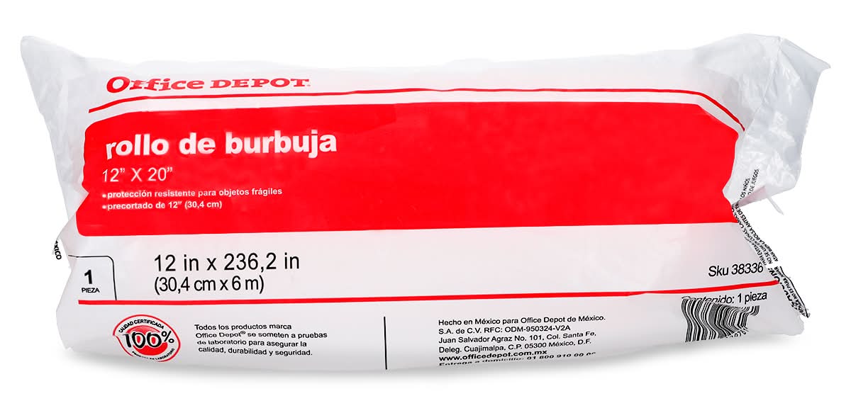 Office Depot · Rollo de burbuja