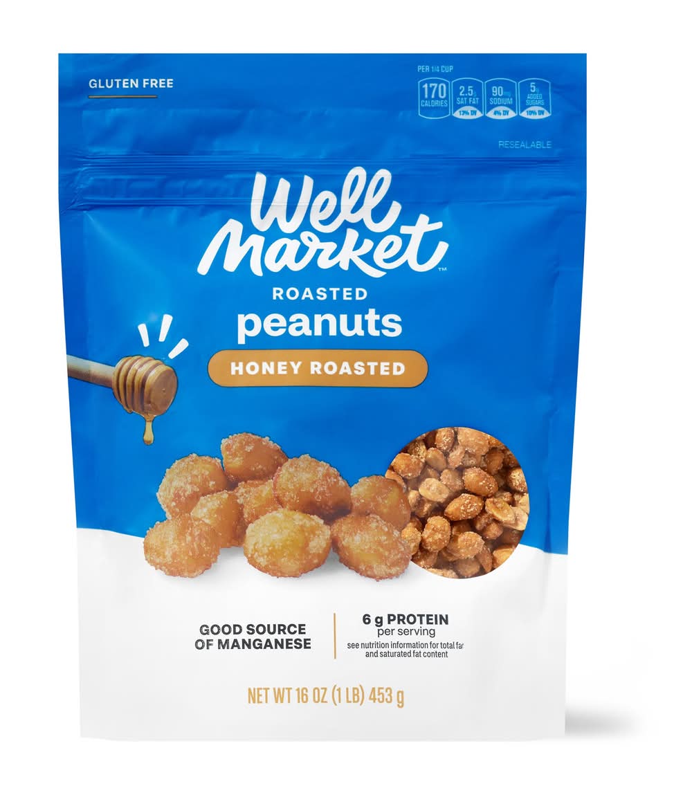 Well Market Honey Roasted Peanuts (8 fl oz)