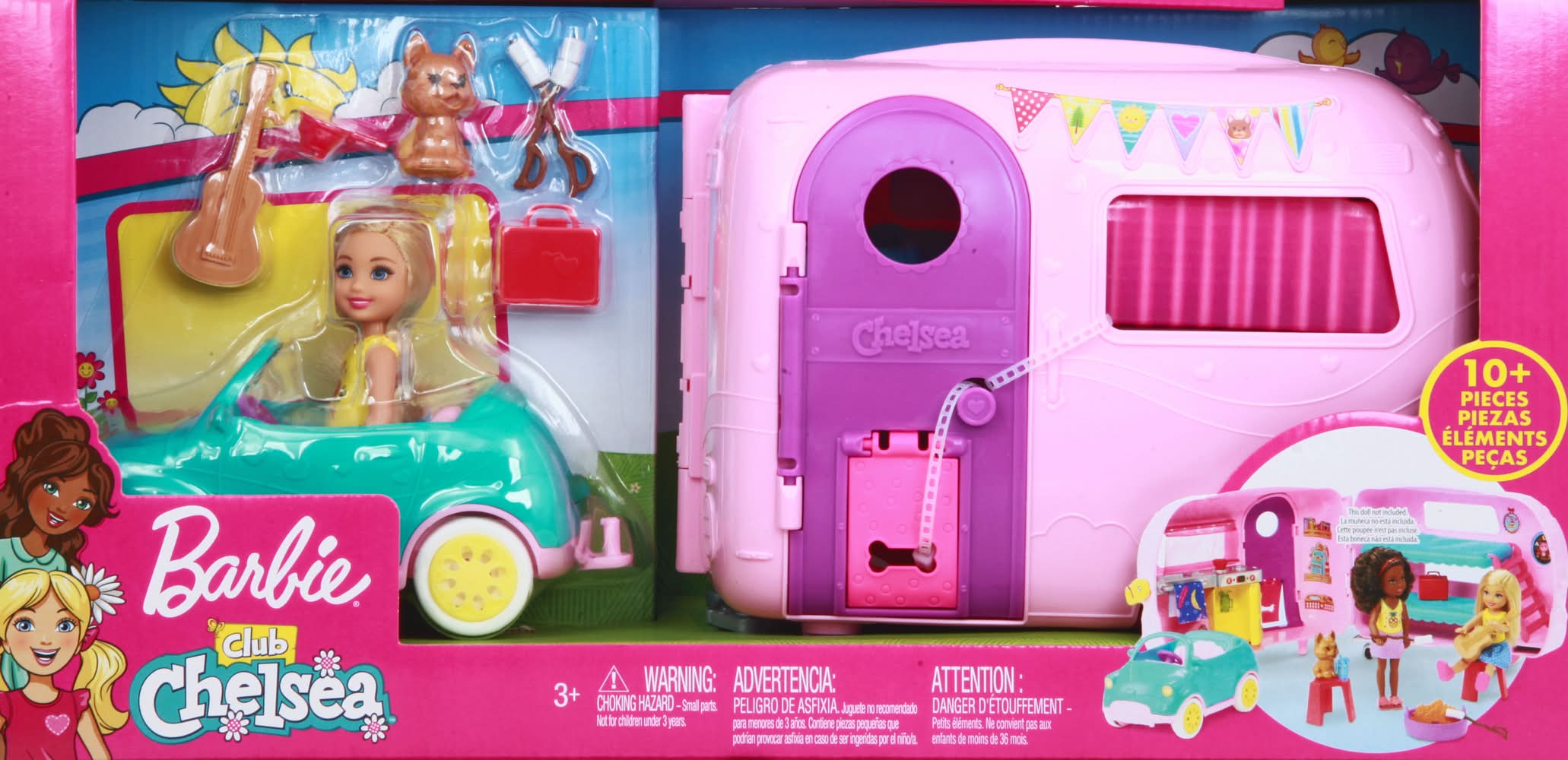 Barbie 3+ Club Chelsea Camper Playset