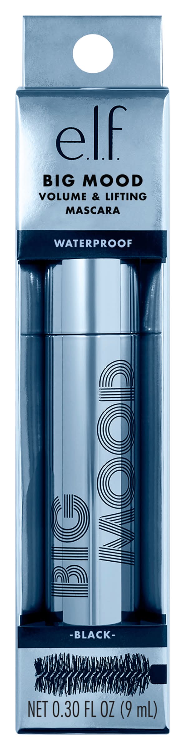 e.l.f. Black Big Mood Volume & Lifting Waterproof Mascara (0.3 fl oz)