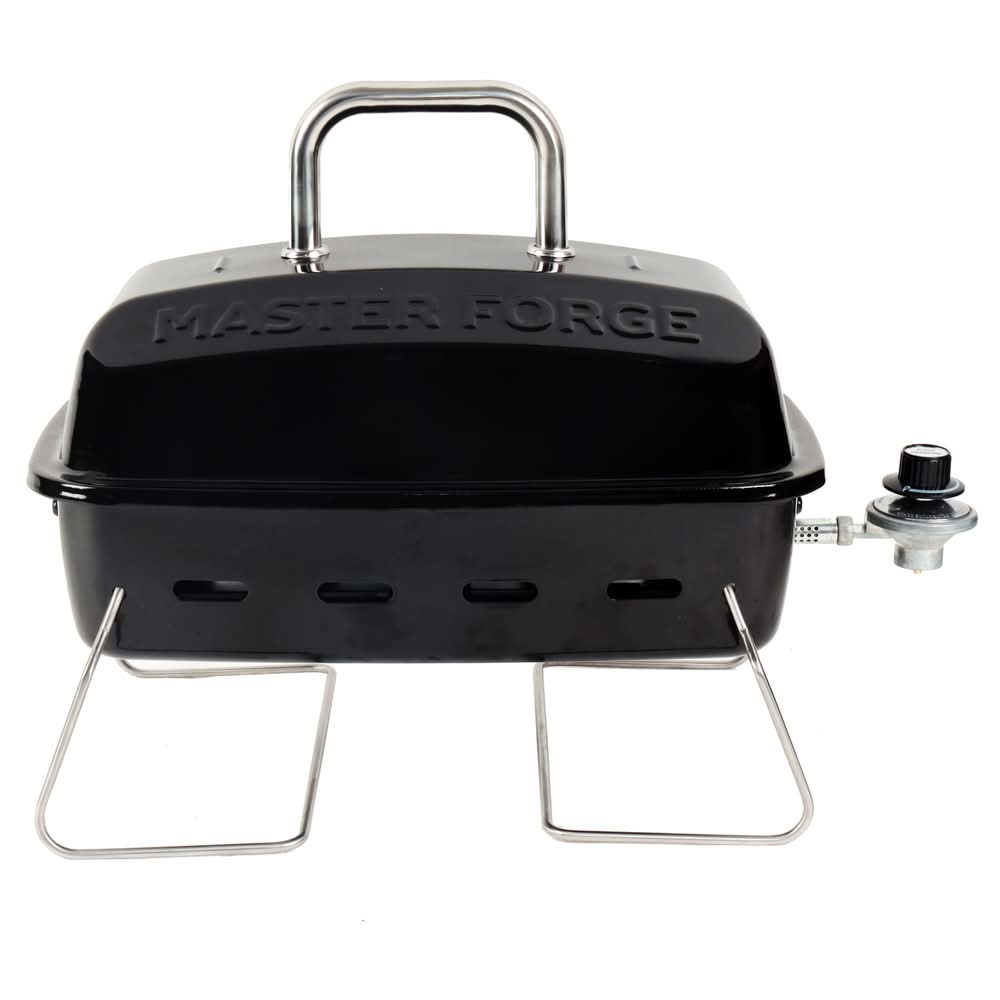 Master Forge Small 177-Sq. in Black Portable Liquid propane Grill