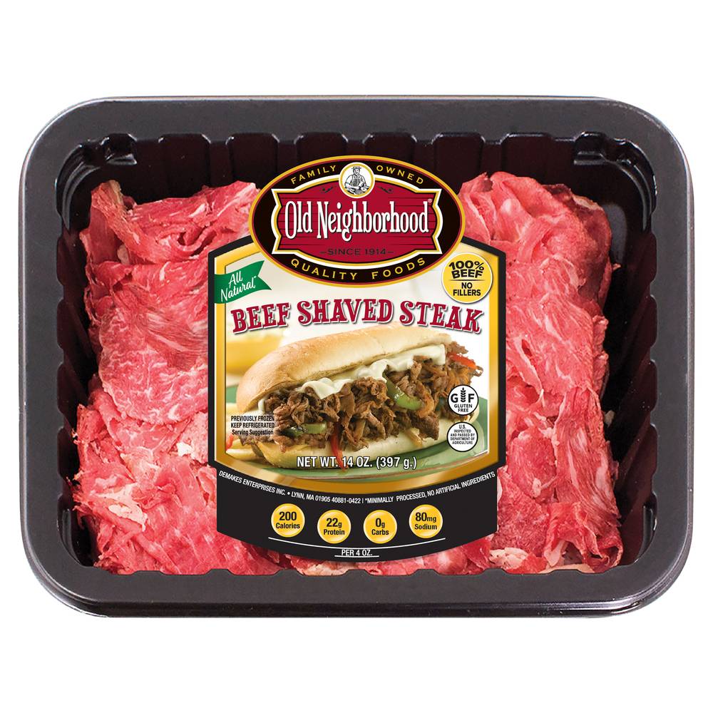 Old Neighborhood Shaved Beef Steak (14 oz)