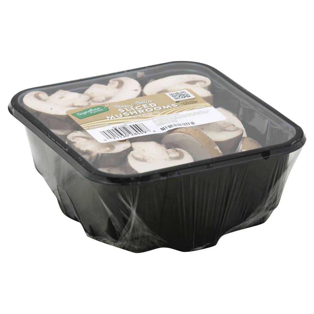 Signature Farms Baby Bella Sliced Mushrooms