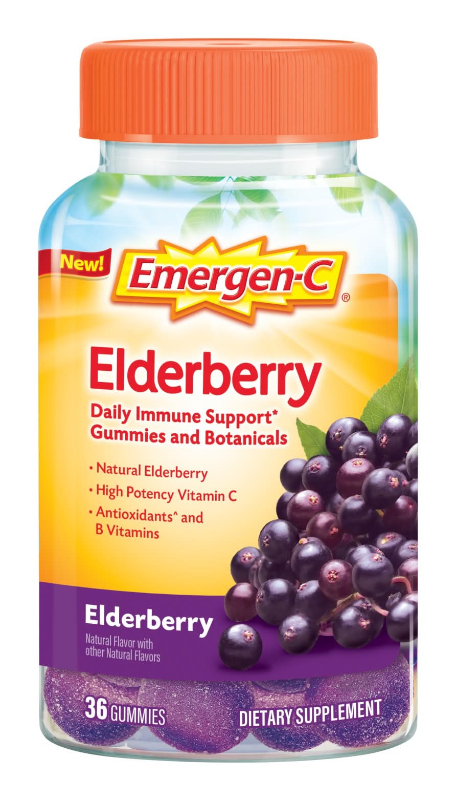 Emergen-C Elderberry Daily Immune Support Gummies (36 ct)