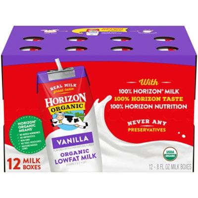 Horizon Organic Vanilla Lowfat Milk (8 fl oz)