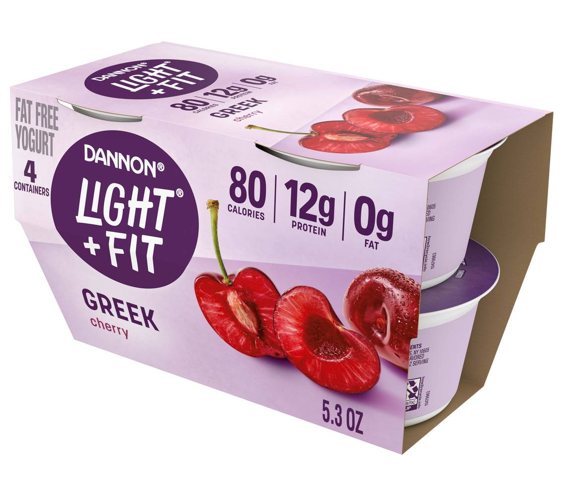 Light + Fit Dannon Cherry Greek Yogurt (5.3 oz)