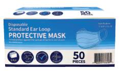 Protective Face Masks - 50 ct