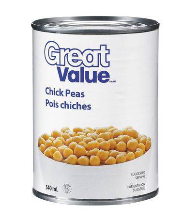Great value pois chiches de great value (540 ml) - chick peas (540 ml)