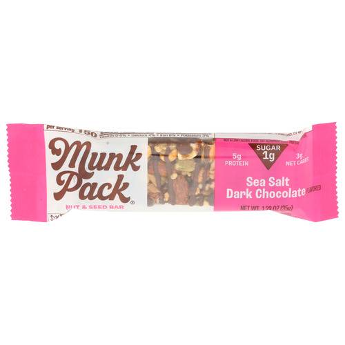 Munk Pack Sea Salt Dark Chocolate Nut & Seed Keto Bar