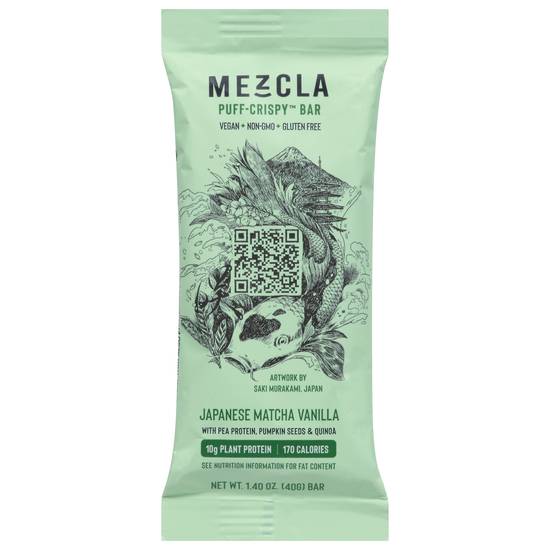 Mezcla Japanese Matcha Vanilla Plant Protein Bar